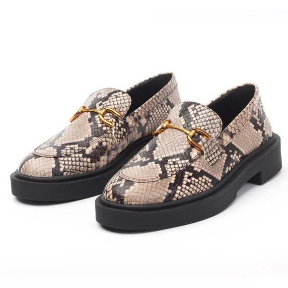 Woman Alligator Loafers Shoes Slip On Crocodile Leather Driving Casual Moccasins - Picture 1 of 11